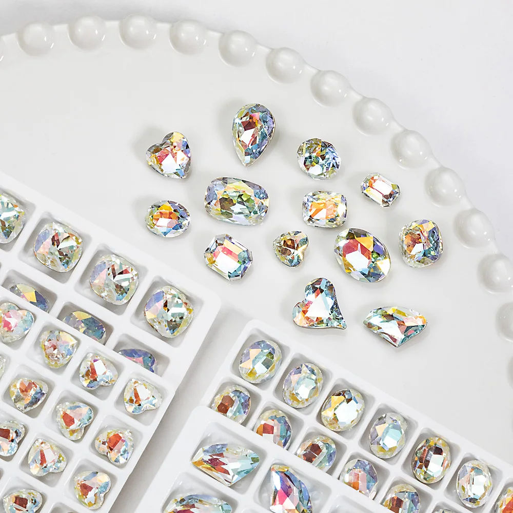 5Pcs K9 Moonlight Color Quality Rhinestone and size Crystal Non HotFix FlatBack Glass Nail Art Stones Shiny Nail Decorations
5Pcs K9 Moonlight Color Quality Rhinestone and size Crystal Non HotFix FlatBack Glass Nail Art Stones Shiny Nail Decorations