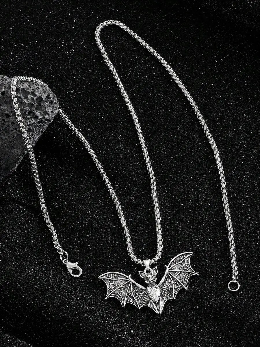 Gothic Vintage Bat Pendant Necklace Punk Hip Hop Choker For Adults
Gothic Vintage Bat Pendant Necklace Punk Hip Hop Choker For Adults
