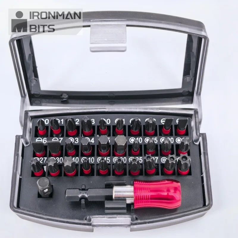 32PCS S2 Impact Resistant Black Batch Head Set Magic Box Electric Hand Drill Screwdriver Bit Kit
32PCS S2 Impact Resistant Black Batch Head Set Magic Box Electric Hand Drill Screwdriver Bit Kit