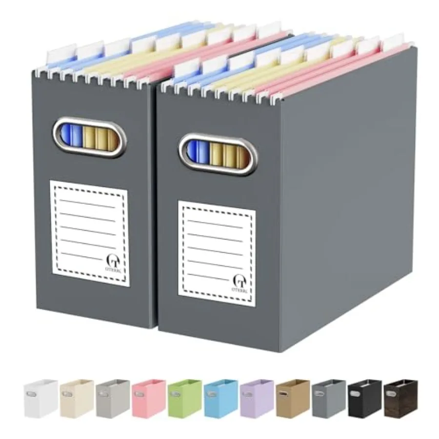 File Organizer Box, Portable Collapsible Cardboard File Folder Organizer with Handle for Hanging Files, Document Storage Box fo
File Organizer Box, Portable Collapsible Cardboard File Folder Organizer with Handle for Hanging Files, Document Storage Box fo