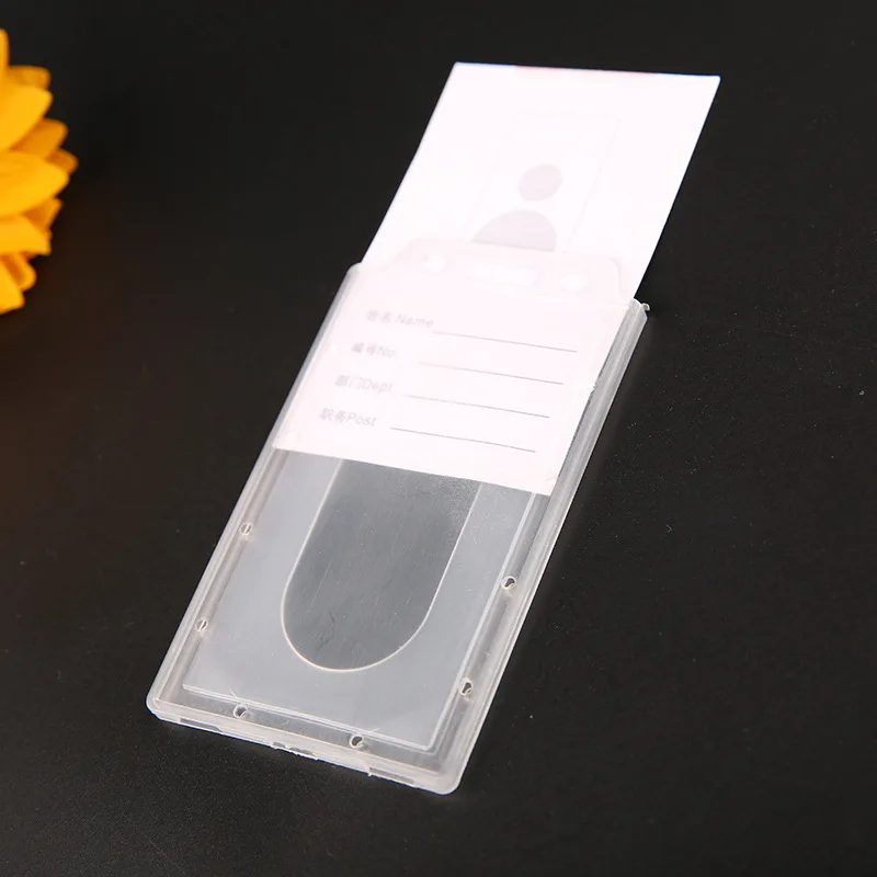 1Pc Transparent Hard Plastic ID Card Holder Clear Work Badge Credential Protector Case Credential Holder
1Pc Transparent Hard Plastic ID Card Holder Clear Work Badge Credential Protector Case Credential Holder