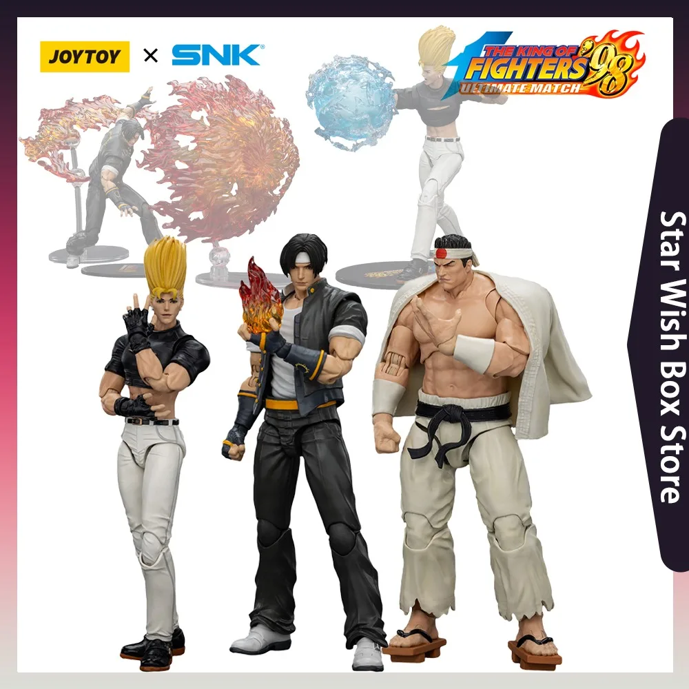 JOYTOY KOF 98UM Hero Team 1/18 Kyo Kusanagi Benimaru Nikaido Goro Daimon Action Figure Collectible Model Ornament Anime Gift Toy
JOYTOY KOF 98UM Hero Team 1/18 Kyo Kusanagi Benimaru Nikaido Goro Daimon Action Figure Collectible Model Ornament Anime Gift Toy