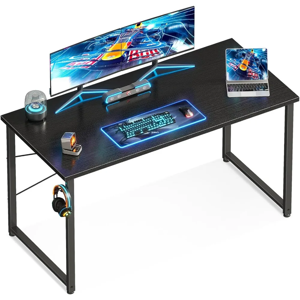 Casaottima 48 Inch Small Computer Desk with Headphone Hooks Simple Modern Writing Table for Home Office Study Small Spaces Black
Casaottima 48 Inch Small Computer Desk with Headphone Hooks Simple Modern Writing Table for Home Office Study Small Spaces Black