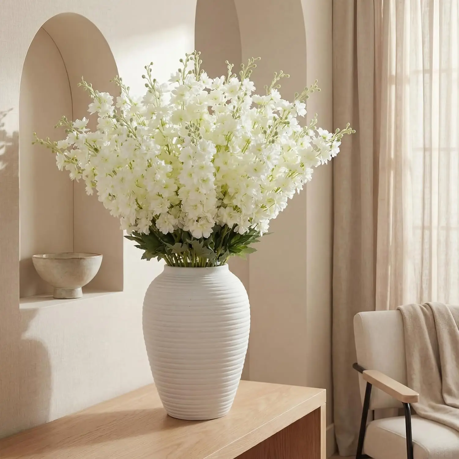 20 Pcs Delphinium Artificial Flowers - 33.5'' Long Stem Faux Flower Bulk - Fake Silk Delphinium Look Real Larkspur Flowe
20 Pcs Delphinium Artificial Flowers - 33.5'' Long Stem Faux Flower Bulk - Fake Silk Delphinium Look Real Larkspur Flowe