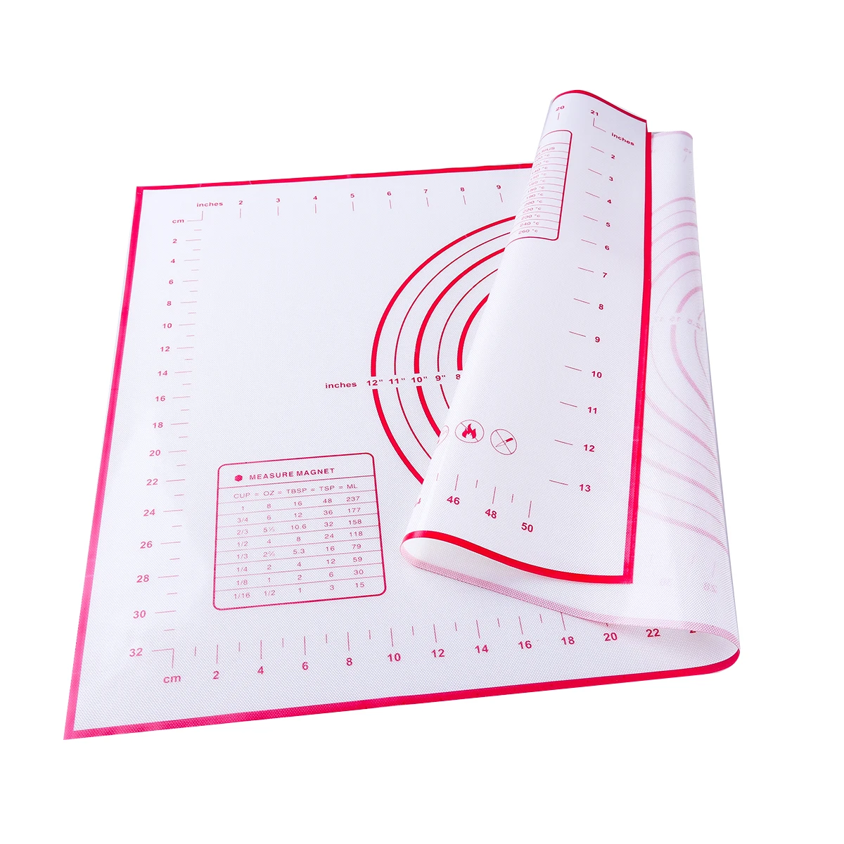Pastry Mat 40X60Cm Silicone Baking Mat Non-Stick With Measurements Rolling Dough Kneading Pizza Bread Pastries Pie Crust Fondant
Pastry Mat 40X60Cm Silicone Baking Mat Non-Stick With Measurements Rolling Dough Kneading Pizza Bread Pastries Pie Crust Fondant