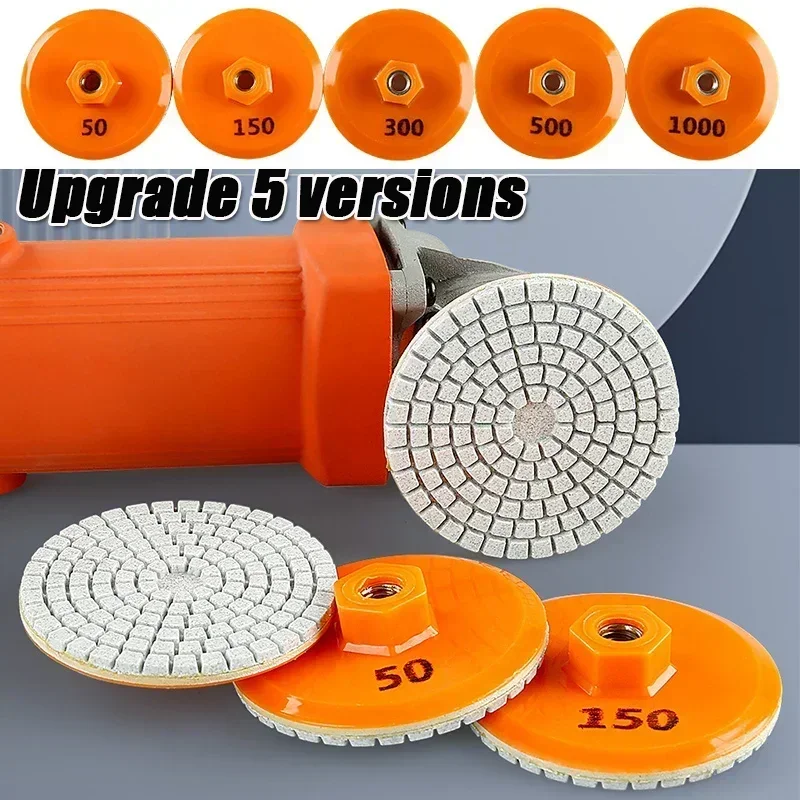 50# 150# 300# 500# 1000# Polishing Pad Wet Dry Buff Disc Abrasive For Sanding Marble Granite Concrete Grinding Countertop Stone
50# 150# 300# 500# 1000# Polishing Pad Wet Dry Buff Disc Abrasive For Sanding Marble Granite Concrete Grinding Countertop Stone