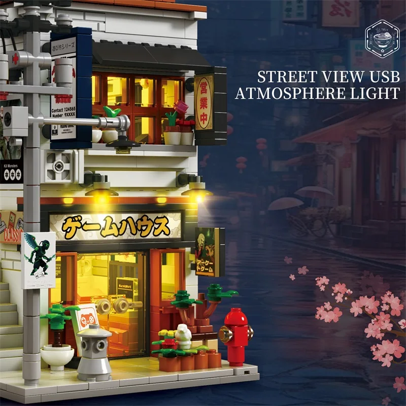 В НАЛИЧИИ MOC Idea Street View Японский аркадный магазин Строительные блоки Кирпичи Сборка моделей игрушек для детей Рождественский подарочный набор
В НАЛИЧИИ MOC Idea Street View Японский аркадный магазин Строительные блоки Кирпичи Сборка моделей игрушек для детей Рождественский подарочный набор