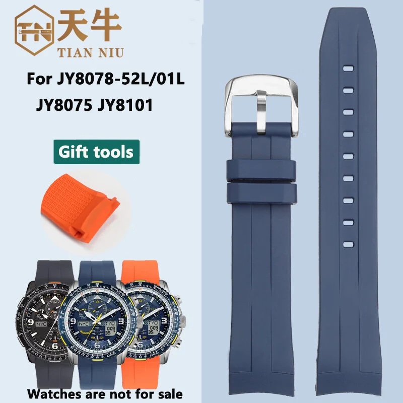 For CITIZEN Blue Angel Second Generation Watch JY8078-52L/01L JY8075 JY8101 Series Rubber Watchband Men‘s Wrist strap 22mm
For CITIZEN Blue Angel Second Generation Watch JY8078-52L/01L JY8075 JY8101 Series Rubber Watchband Men‘s Wrist strap 22mm