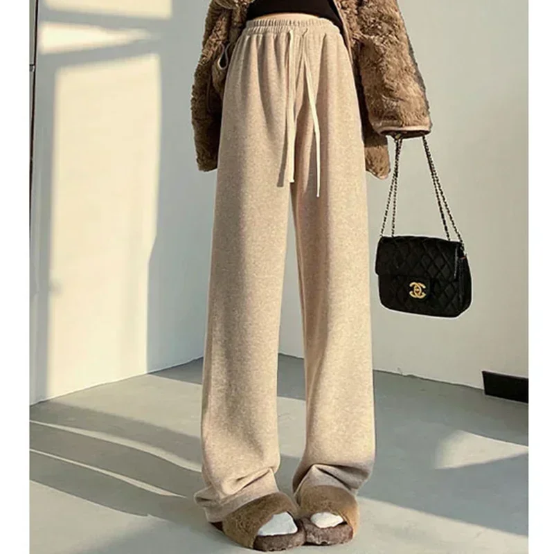 Korean Fashion Women High Waist Pants Female Classic Thermal Straight Leg Pants Girls Solid Comfortable Baggy Trousers
Korean Fashion Women High Waist Pants Female Classic Thermal Straight Leg Pants Girls Solid Comfortable Baggy Trousers