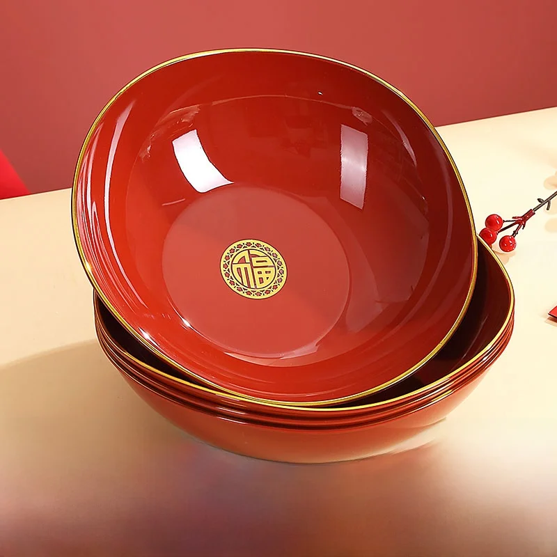 Red Luxury Fruit Tray for Living Room Tea Table New Year Candy Snacks Marriage Moving in Celebration Eco-Friendly PET Material
Red Luxury Fruit Tray for Living Room Tea Table New Year Candy Snacks Marriage Moving in Celebration Eco-Friendly PET Material
