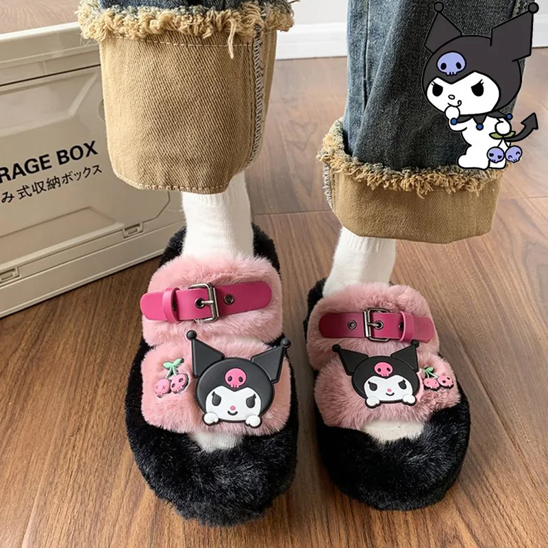 Новинка 2023, симпатичные зимние плюшевые тапочки Sanrio Kuromi в стиле аниме, удобные универсальные ботинки на толстой нескользящей подошве с мультипликационным рисунком, подарки на день рождения для девочек
Новинка 2023, симпатичные зимние плюшевые тапочки Sanrio Kuromi в стиле аниме, удобные универсальные ботинки на толстой нескользящей подошве с мультипликационным рисунком, подарки на день рождения для девочек