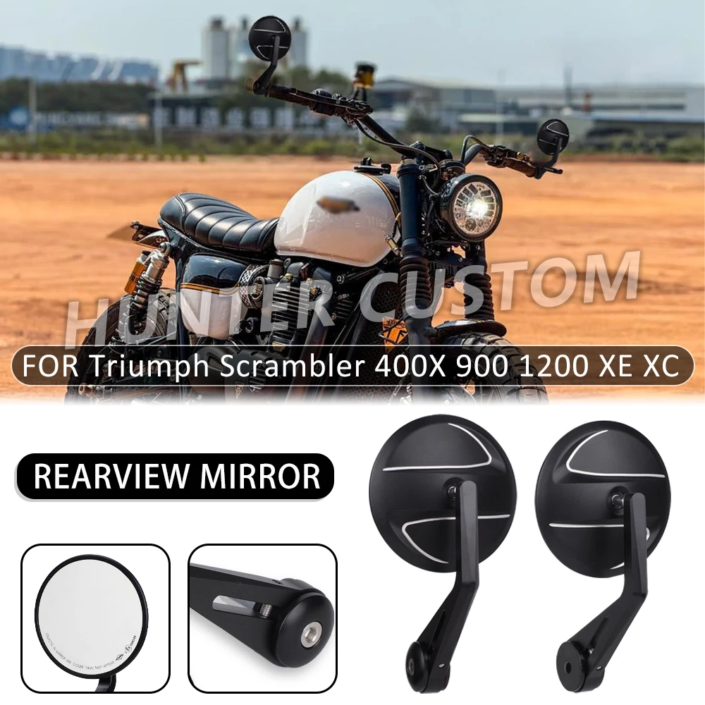 For TRIUMPH Scrambler 400X 900 1200 XE T100 T120 Motorcycle Handlebar Bar Mirror CNC Aluminum Alloy Rearview Mirror Accessories
For TRIUMPH Scrambler 400X 900 1200 XE T100 T120 Motorcycle Handlebar Bar Mirror CNC Aluminum Alloy Rearview Mirror Accessories