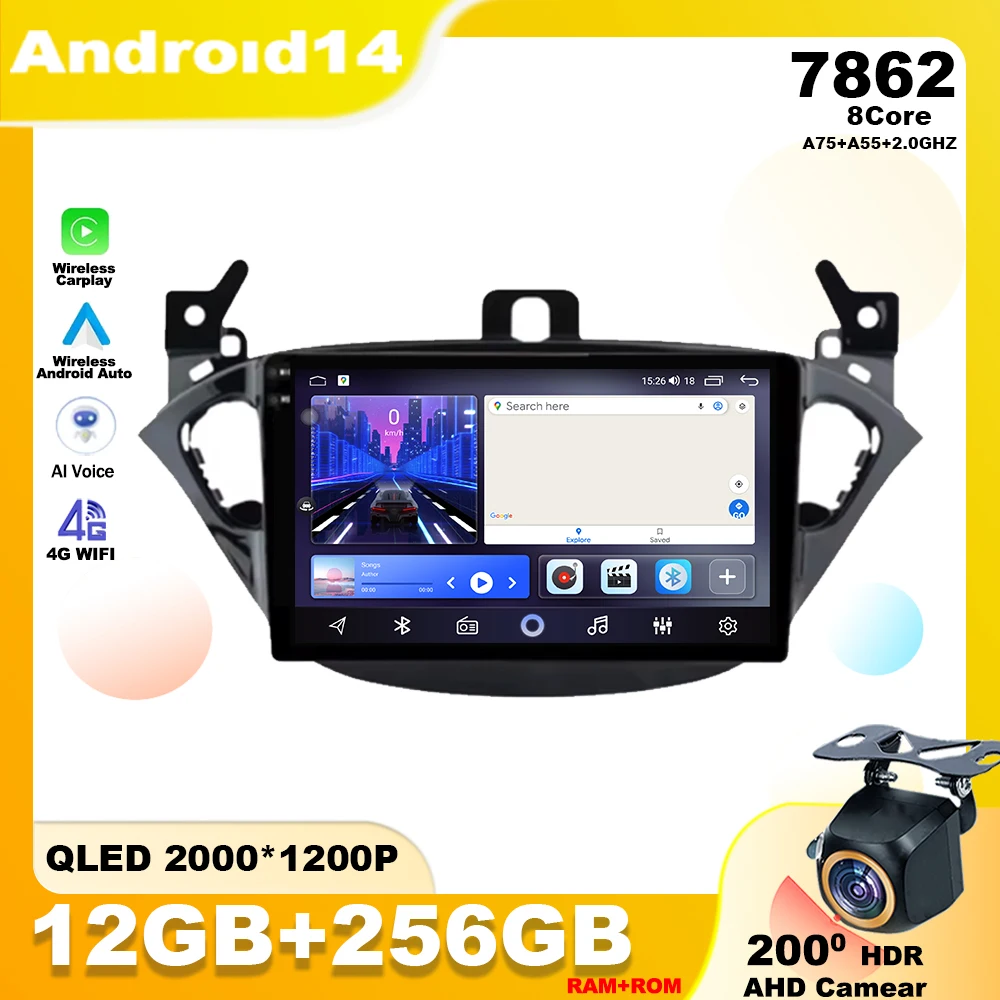 Android 14 For Opel Corsa E 2014 - 2019 Opel Adam 2013 - 2016 Car Radio Player Multimedia Navigation GPS QLED Screen Carplay 4G
Android 14 For Opel Corsa E 2014 - 2019 Opel Adam 2013 - 2016 Car Radio Player Multimedia Navigation GPS QLED Screen Carplay 4G