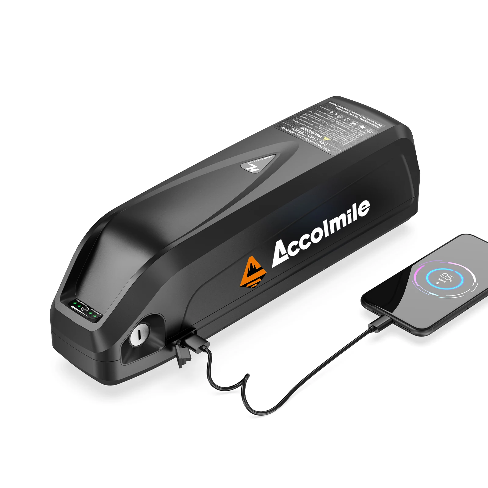 Accolmile EBike Battery 48V Hailong 30A BMS Electric Bicycle Downtube Lithium Battery Pack For 1000W 750W 500W/250W Motor
Accolmile EBike Battery 48V Hailong 30A BMS Electric Bicycle Downtube Lithium Battery Pack For 1000W 750W 500W/250W Motor