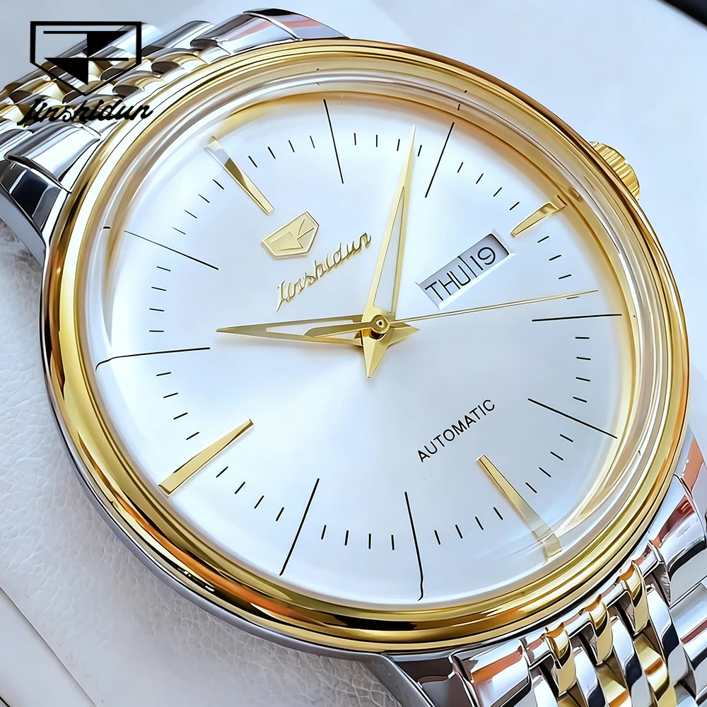 JSDUN Top Brand Men's Watches Luxury Business Fine Steel Arch-shaped Sapphire Mirror Original Automatic Mechanical Wristwatch
JSDUN Top Brand Men's Watches Luxury Business Fine Steel Arch-shaped Sapphire Mirror Original Automatic Mechanical Wristwatch