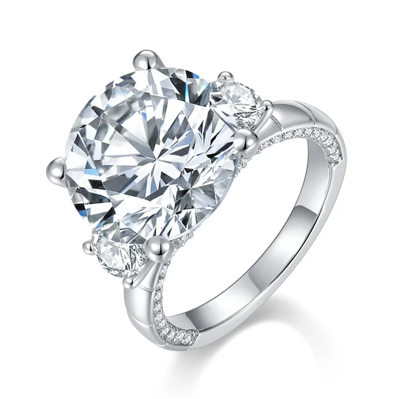 LYEE CYEE 925 sterling silver luxurious and atmospheric round all moissanite silver gold-plated ring for men and women, elegant style engagement wedding ring, Valentine's Day gift, birthday/holiday jewelry
LYEE CYEE 925 sterling silver luxurious and atmospheric round all moissanite silver gold-plated ring for men and women, elegant style engagement wedding ring, Valentine's Day gift, birthday/holiday jewelry
