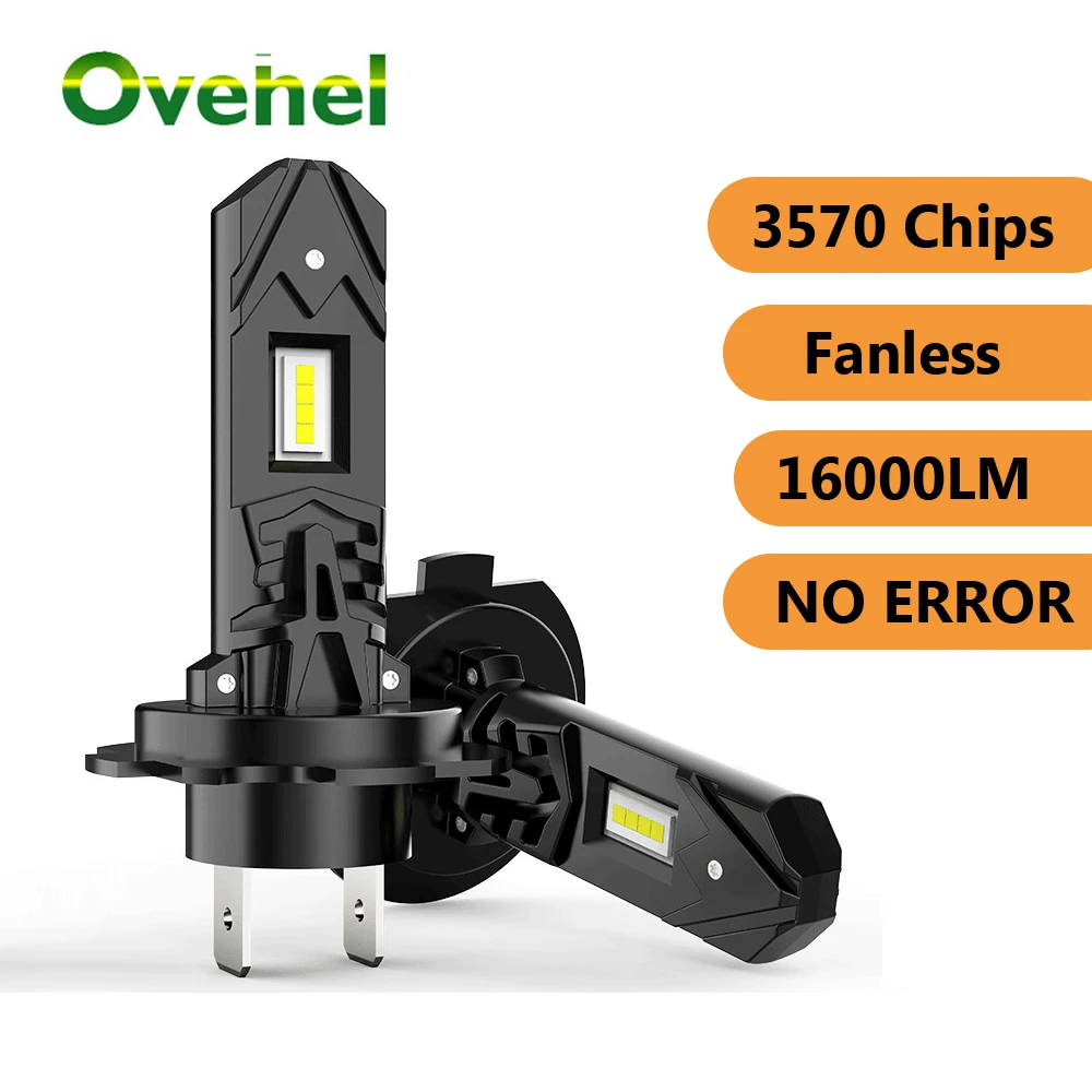 OVEHEL H7 LED Fanless Headlight Bulb 16000LM 6500K White Wireless Car Head Lamp Light LED 360 H7 Mini Bulbs H7 CSP Chip 12V
OVEHEL H7 LED Fanless Headlight Bulb 16000LM 6500K White Wireless Car Head Lamp Light LED 360 H7 Mini Bulbs H7 CSP Chip 12V