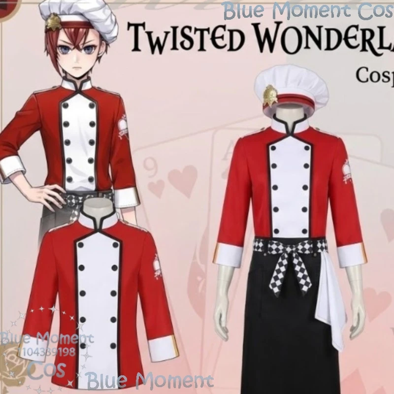 Twisted Game Wonderland Cosplay Riddle New Outfit Chef's Uniform Red Top Hat Apron Wig Halloween Christmas 코스프레 Navidad Carnaval
Twisted Game Wonderland Cosplay Riddle New Outfit Chef's Uniform Red Top Hat Apron Wig Halloween Christmas 코스프레 Navidad Carnaval