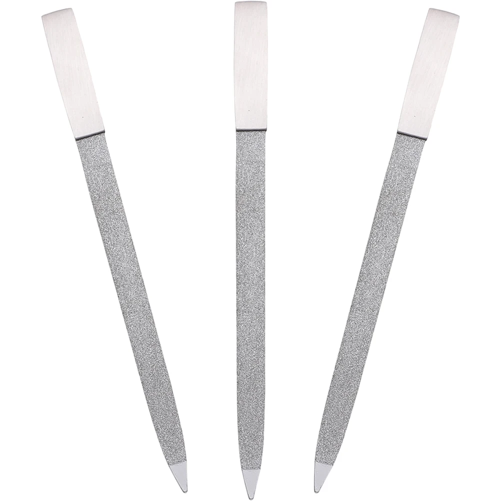 3 Pcs Nail File Manicure Tool Stainless Steel Salon Supplies Buffer Files Care Practical Nail Tools Trimming Household
3 Pcs Nail File Manicure Tool Stainless Steel Salon Supplies Buffer Files Care Practical Nail Tools Trimming Household