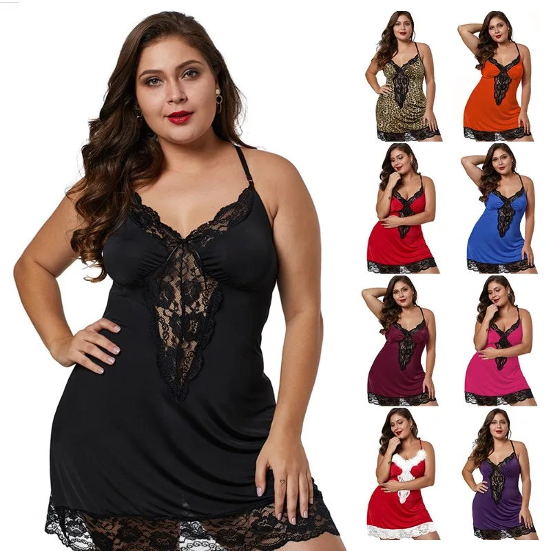 New 2024 Plus Size Loose Deep V Lace Sexy Suspender Sexy Home Nightgown Nightgown for Women Silk Robes for Women
New 2024 Plus Size Loose Deep V Lace Sexy Suspender Sexy Home Nightgown Nightgown for Women Silk Robes for Women