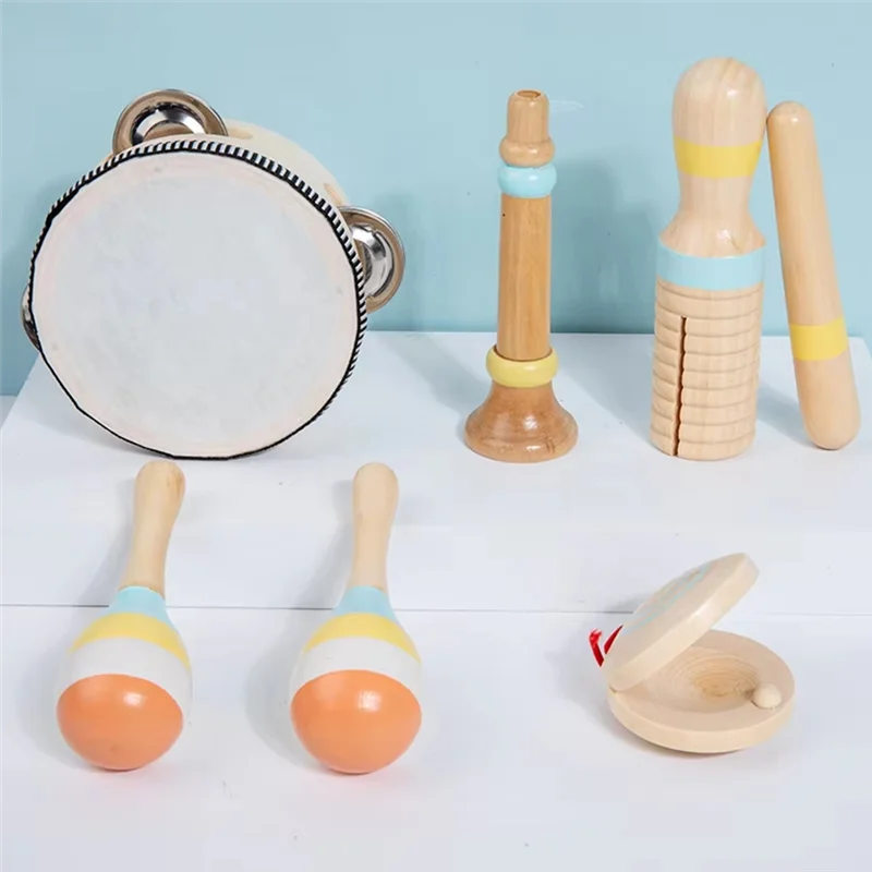 YHOLI-Wooden Instruments Set Wooden Music Toys For Toddlers Child Developmental Sound Play A
YHOLI-Wooden Instruments Set Wooden Music Toys For Toddlers Child Developmental Sound Play A
