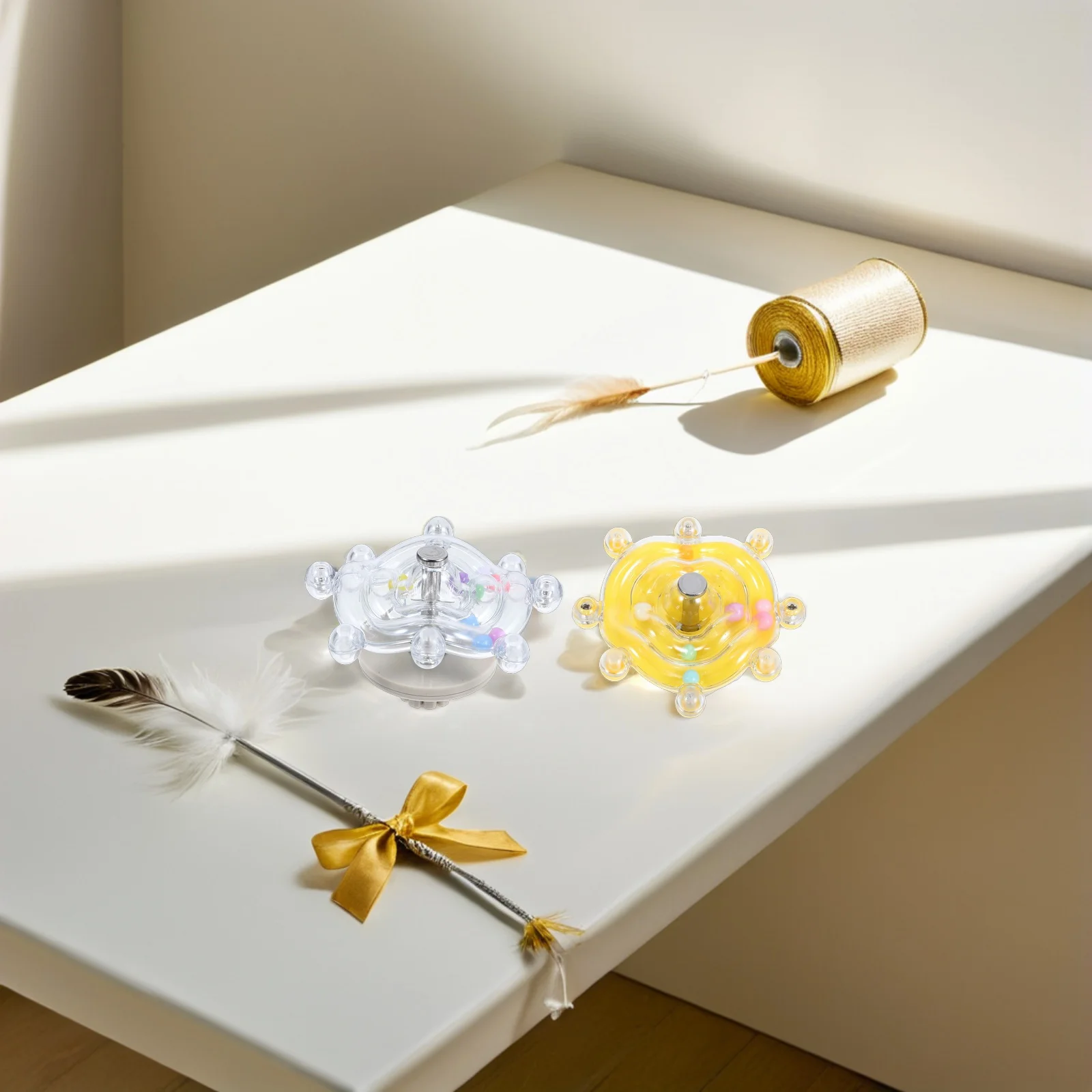 4Pcs Parrot Spinning Enrichment Interactive Spinner Auditory Chewing Durable Running Wheel for Birds
4Pcs Parrot Spinning Enrichment Interactive Spinner Auditory Chewing Durable Running Wheel for Birds