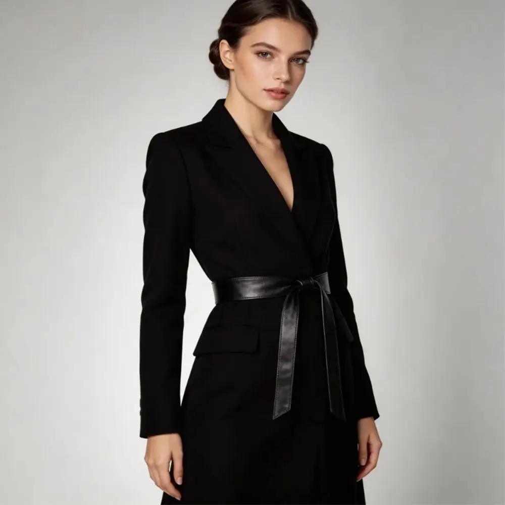 5*250cm PU Leather Belts Solid Color No Buckle Dress Tie Belts Soft Leather Arrowhead Design Down Jacket Belts with Skirt
5*250cm PU Leather Belts Solid Color No Buckle Dress Tie Belts Soft Leather Arrowhead Design Down Jacket Belts with Skirt
