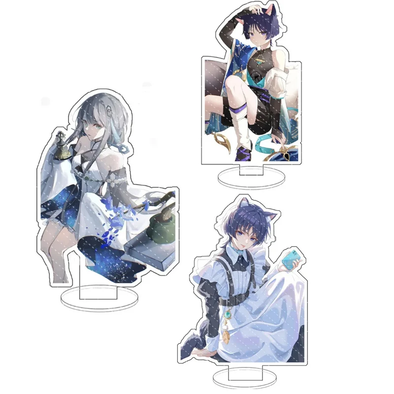 Game Yuanshen Acrylic Stand Action Figure Furina Xiao Wanderer Zhongli Anime Cosplay Standing Sign Model Plaque Desktop Ornament
Game Yuanshen Acrylic Stand Action Figure Furina Xiao Wanderer Zhongli Anime Cosplay Standing Sign Model Plaque Desktop Ornament