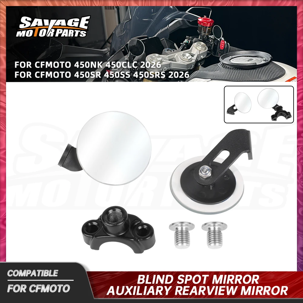 2026 450NK Blind Spot Mirror For CFMOTO 450 SR SS SRS 450CLC Motorcycle Adjustable Auxiliary Rearview Mirror Wide Vision Mirrors
2026 450NK Blind Spot Mirror For CFMOTO 450 SR SS SRS 450CLC Motorcycle Adjustable Auxiliary Rearview Mirror Wide Vision Mirrors