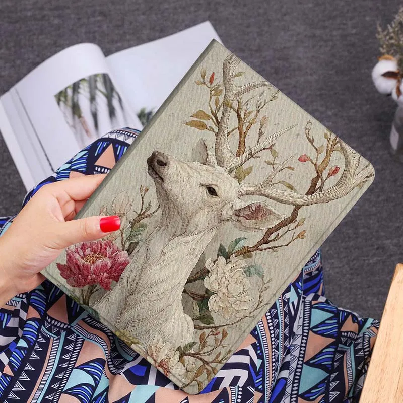 Cartoon Deer Bird Flowers Gift For Samsung Galaxy Tab S10 S9 S8 S7 Lite FE Plus Scratch resistant Pen Tray Tablet Case
Cartoon Deer Bird Flowers Gift For Samsung Galaxy Tab S10 S9 S8 S7 Lite FE Plus Scratch resistant Pen Tray Tablet Case