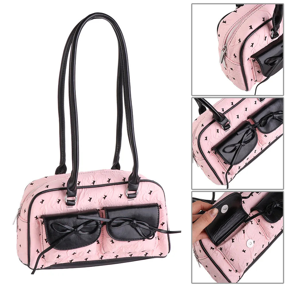 Elegant Korean Style Bow Ribbon Shoulder Bag Sweet Leisure French Stick Underarm Bag Pocket Commuting Y2k Armpit Bag Daily
Elegant Korean Style Bow Ribbon Shoulder Bag Sweet Leisure French Stick Underarm Bag Pocket Commuting Y2k Armpit Bag Daily