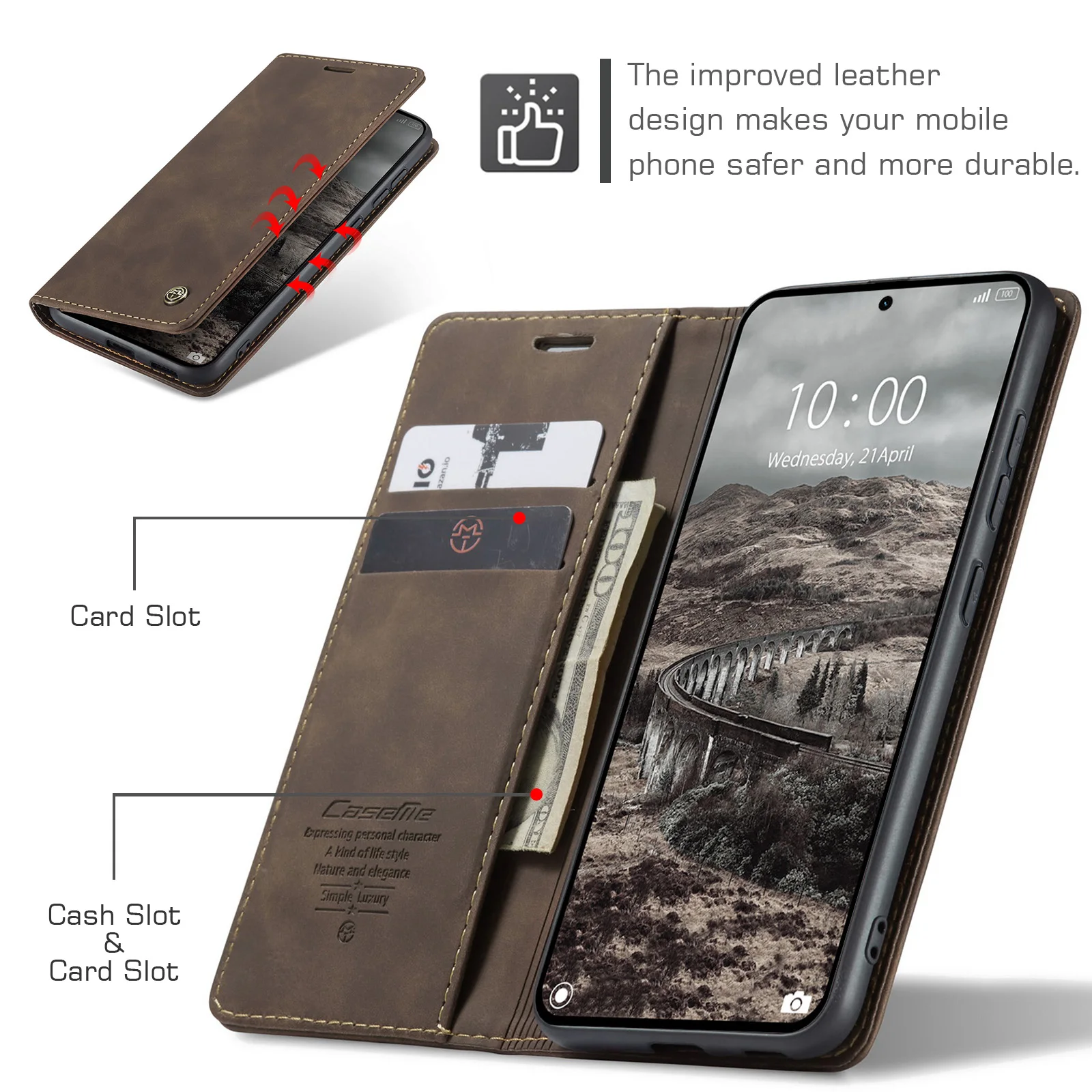 For Xiaomi Mi 17T Caseme-013 Book Style Flip Leather Wallet Case Fold Card Slot Pocket Pouch Bag Stand Phone Full Cover
For Xiaomi Mi 17T Caseme-013 Book Style Flip Leather Wallet Case Fold Card Slot Pocket Pouch Bag Stand Phone Full Cover