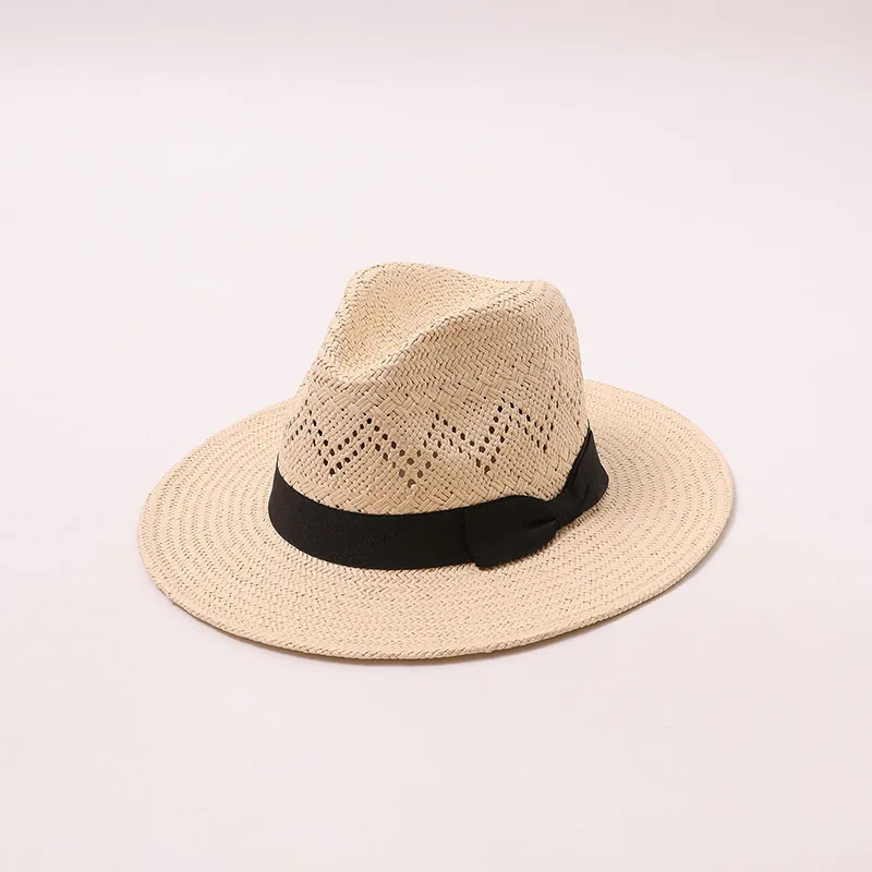 New Trendy Women Elegant Summer Natural Straw Panamad Sun Hats Fashion Beach Hat Outdoor Wide Brim Sun Protection Men Fedora Hat
New Trendy Women Elegant Summer Natural Straw Panamad Sun Hats Fashion Beach Hat Outdoor Wide Brim Sun Protection Men Fedora Hat