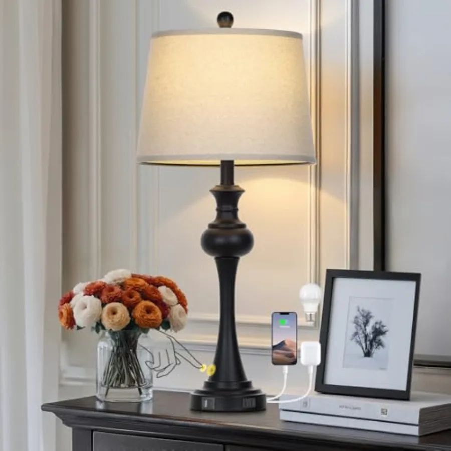 28.75" Modern s for Living Room, Bedside Lamp with USB A+C Ports and AC Outlets, 3 Way Dimmable Touch Lamps for Living Room, Ni
28.75" Modern s for Living Room, Bedside Lamp with USB A+C Ports and AC Outlets, 3 Way Dimmable Touch Lamps for Living Room, Ni