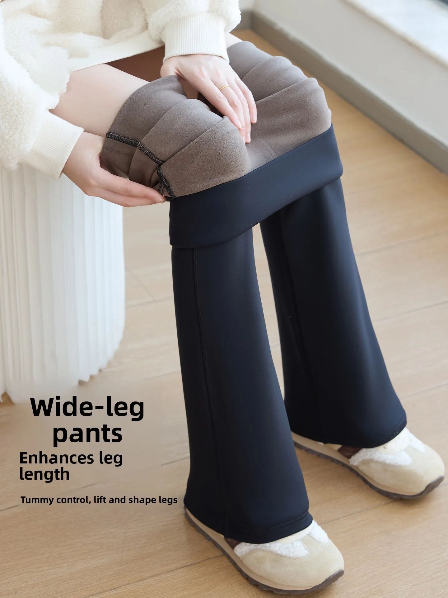 Thickened Fleece Women's Autumn Winter High Waist Bell Bottom Yoga Sports Pants Warm Tummy Control Micro Flared Casual Trousers
Thickened Fleece Women's Autumn Winter High Waist Bell Bottom Yoga Sports Pants Warm Tummy Control Micro Flared Casual Trousers