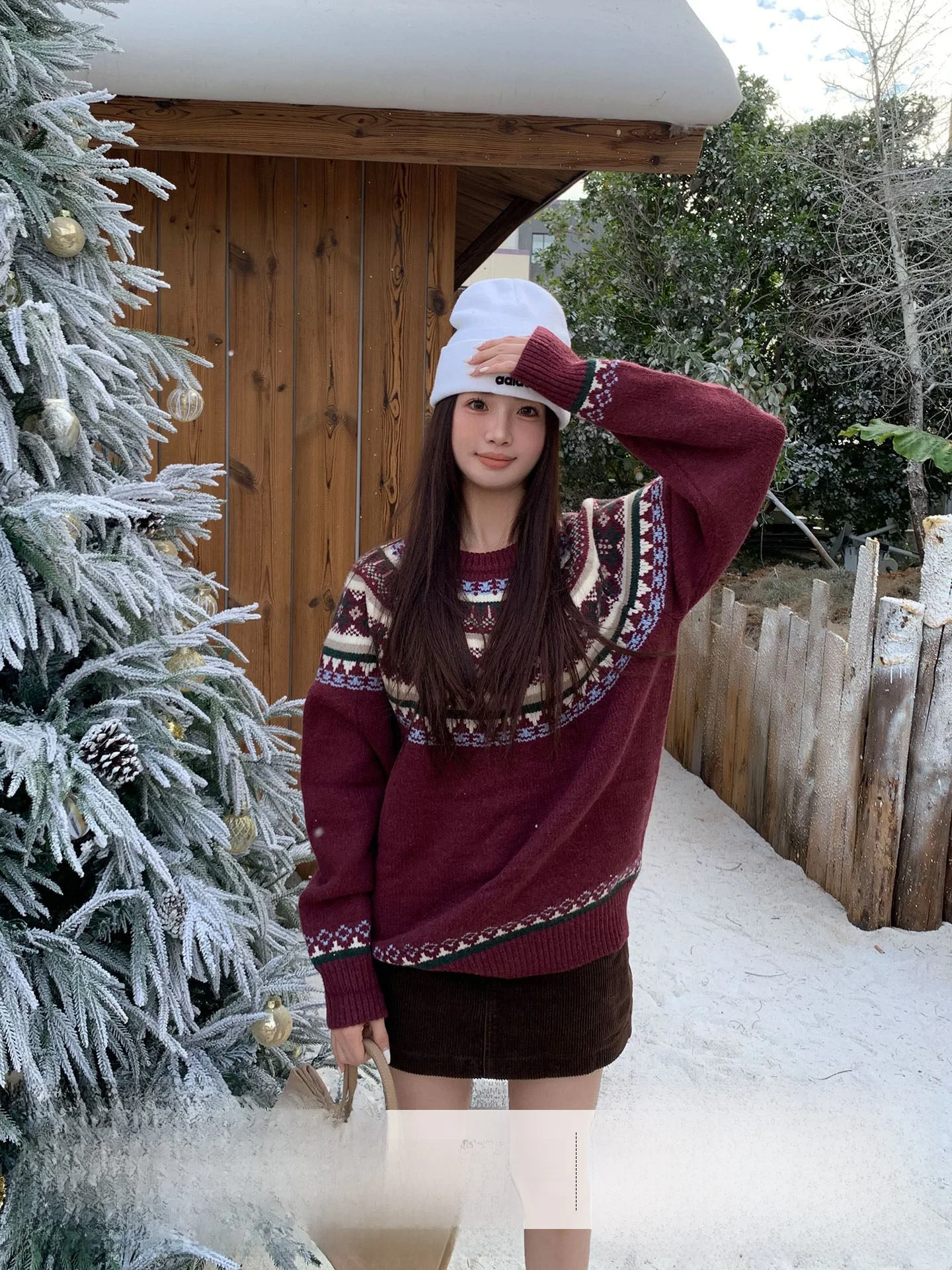 Cisas Theme Orange Tree Knitted Sweater Women's Soft Cozy Fair Isle Pattern Long Sve round Ne Warm Slimming Top
Cisas Theme Orange Tree Knitted Sweater Women's Soft Cozy Fair Isle Pattern Long Sve round Ne Warm Slimming Top