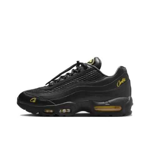 Nike x Corteiz Air Max 95 Zapatos casuales de caña baja para hombre Negro FB2709-003