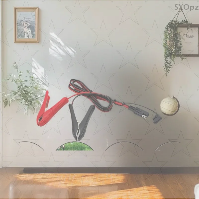 Solar Car Charging Cable Extension, SAE to Alligator Clip Connector Quick Disconnect
Solar Car Charging Cable Extension, SAE to Alligator Clip Connector Quick Disconnect