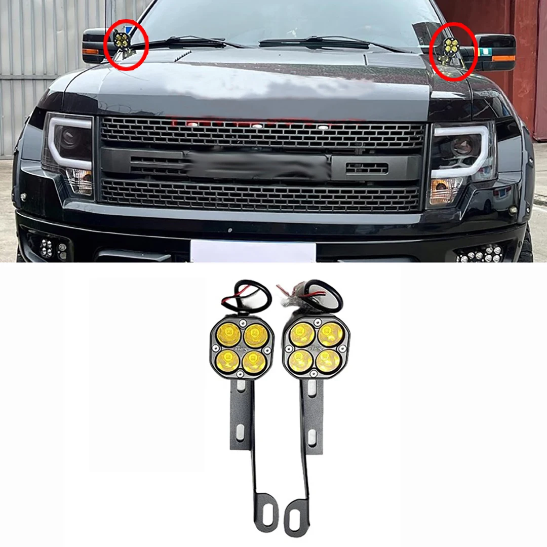 Полный комплект светодиодных передних фонарей 40 Вт с монтажными кронштейнами на передней стойке лобового стекла для Ford F150 Raptor 2009-2014
Полный комплект светодиодных передних фонарей 40 Вт с монтажными кронштейнами на передней стойке лобового стекла для Ford F150 Raptor 2009-2014
