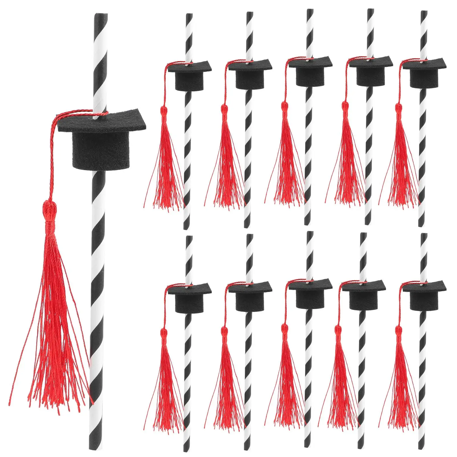 12 Pcs Decoration Doctor Hat Graduation Straw Decorations Cap Red Party for Straws
12 Pcs Decoration Doctor Hat Graduation Straw Decorations Cap Red Party for Straws