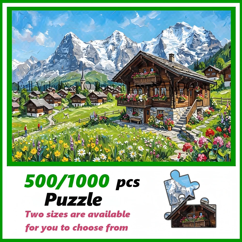A high-quality 500/1000-piece puzzle, perfect for adults, is a fun family game that helps relieve stress and is great for birthd
A high-quality 500/1000-piece puzzle, perfect for adults, is a fun family game that helps relieve stress and is great for birthd