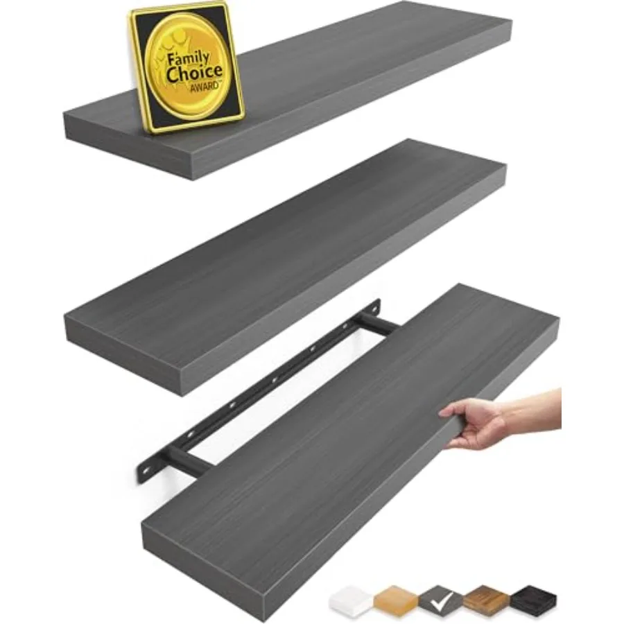 Настенные полки-подставки серые, 22,5 дюйма, из рустикального дерева, для гостиной, спальни, для книг/хранения
Настенные полки-подставки серые, 22,5 дюйма, из рустикального дерева, для гостиной, спальни, для книг/хранения