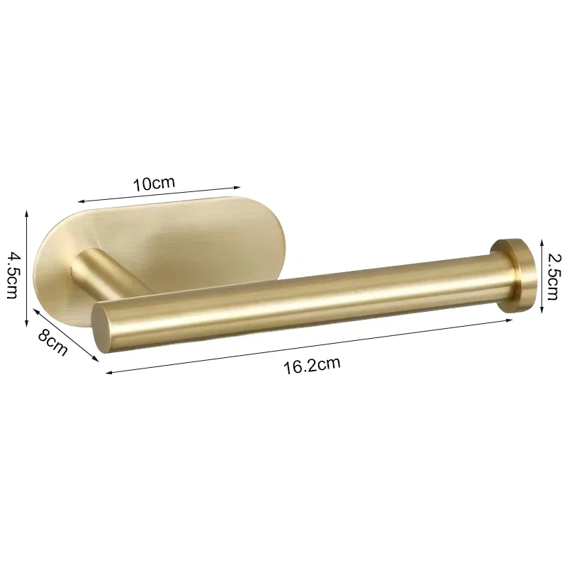 Brushed Gold Toilet Paper Holder wc paper holder Toilet Paper Holder for Bathroom Accessories Accessories 304 Stainless Steel
Brushed Gold Toilet Paper Holder wc paper holder Toilet Paper Holder for Bathroom Accessories Accessories 304 Stainless Steel