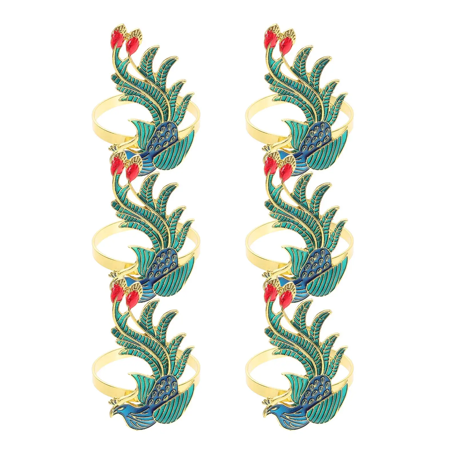 6 Pcs Phoenix Napkin Rings Sturdy Napkin Buckles Alloy Material Unique Design Wedding Party Dining Table Decor
6 Pcs Phoenix Napkin Rings Sturdy Napkin Buckles Alloy Material Unique Design Wedding Party Dining Table Decor
