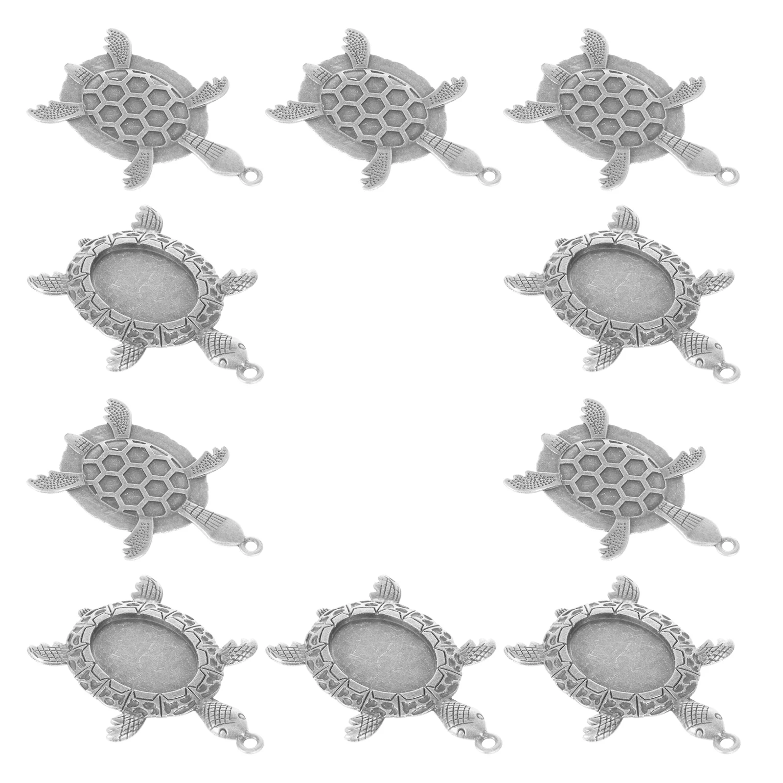 10 Pcs Gemstone Bases Zinc Alloy Jewelry Bezel Settings Smooth Flat Cabochon Sea Turtle Pendant Vintage Ornaments Handmade
10 Pcs Gemstone Bases Zinc Alloy Jewelry Bezel Settings Smooth Flat Cabochon Sea Turtle Pendant Vintage Ornaments Handmade