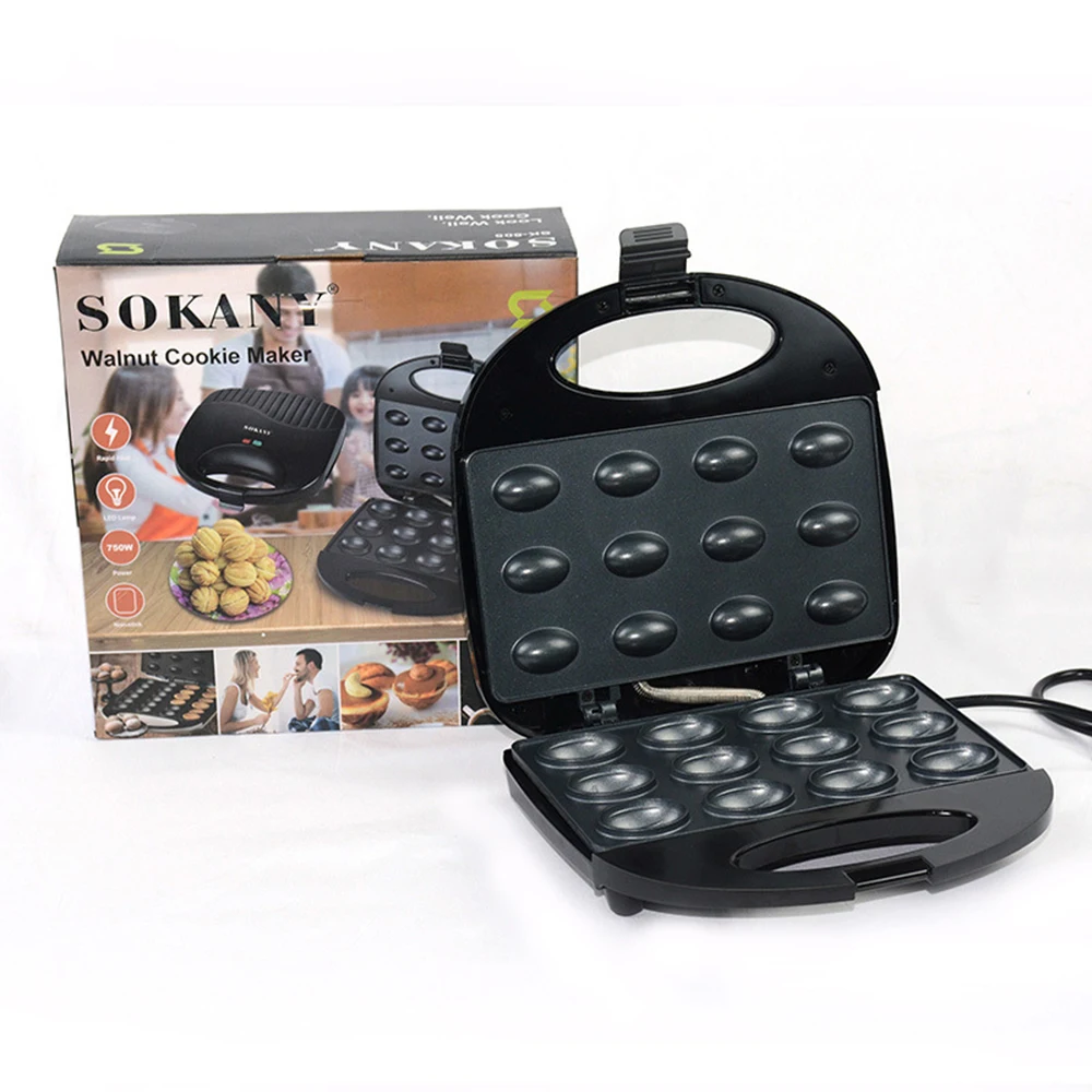 Electric Walnut Cake Maker Automatic Mini Waffle Maker 750W Walnut Cake Maker Machine Non Stick Panel with Temperature Control
Electric Walnut Cake Maker Automatic Mini Waffle Maker 750W Walnut Cake Maker Machine Non Stick Panel with Temperature Control