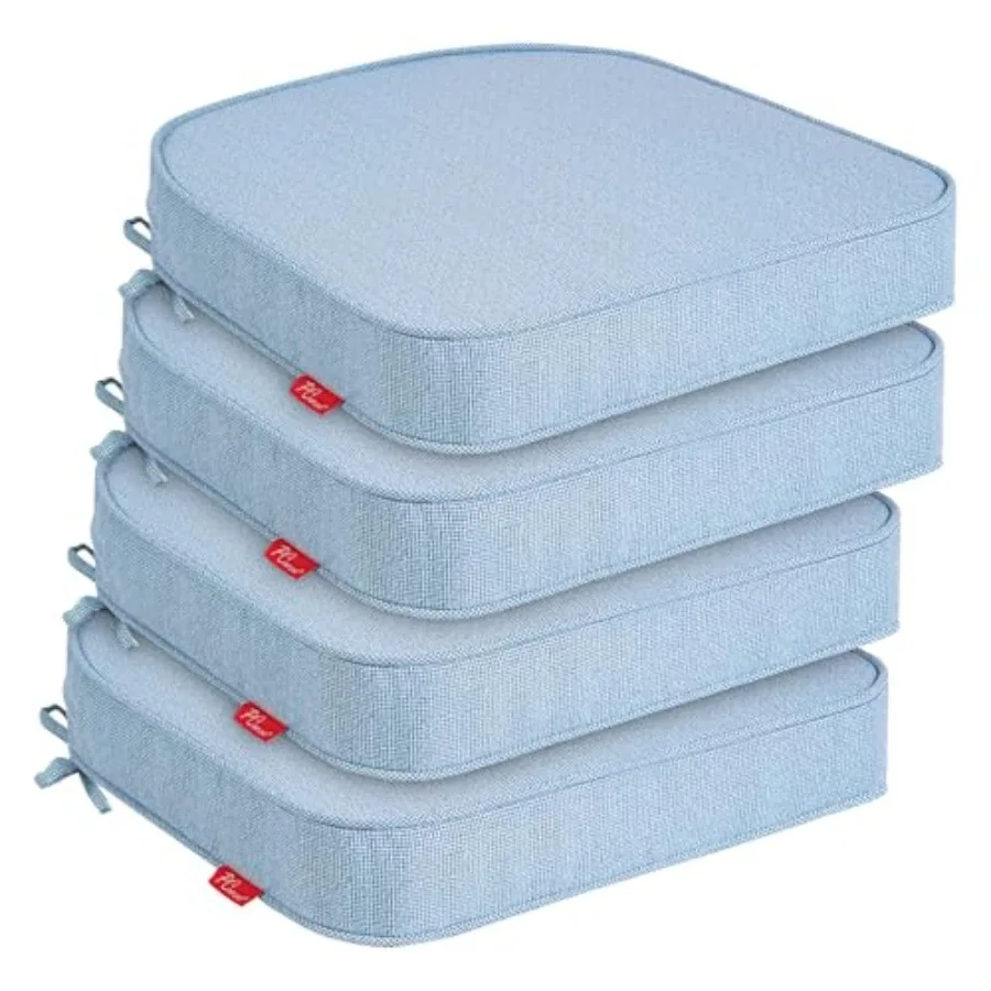 Outdoor Chair Cushions Set of 4 19"x19" Water-Resistant Patio Cushions with Ties High Density Foam U-Shape Seat Cushions for Pa
Outdoor Chair Cushions Set of 4 19"x19" Water-Resistant Patio Cushions with Ties High Density Foam U-Shape Seat Cushions for Pa
