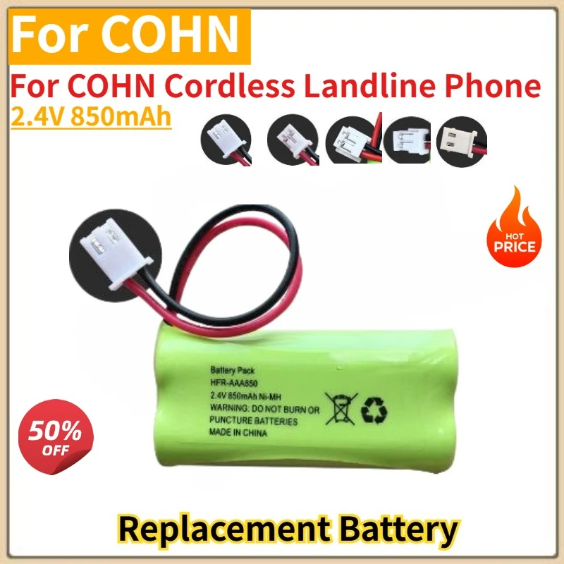 High Quality Replacement Battery 2.4V 850mAh for COHN Cordless Landline Phone Brand New
High Quality Replacement Battery 2.4V 850mAh for COHN Cordless Landline Phone Brand New