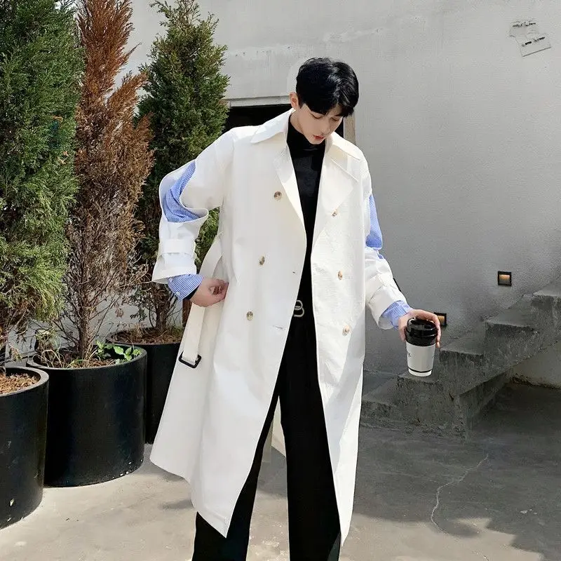 Men's Patchwork Fake Two Pieces Trench Coat Autumn New Trendy Windbreaker For Male Vintage Fashion Korean Long Coat
Men's Patchwork Fake Two Pieces Trench Coat Autumn New Trendy Windbreaker For Male Vintage Fashion Korean Long Coat