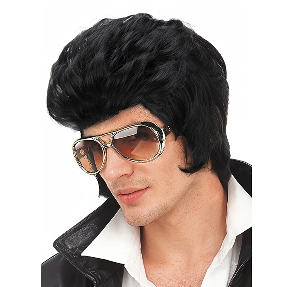 Short Black Wigs for Men Layered Natural Curly Synthetic Replacement Full Wig Male Daily Wear Party Cospaly Costume Halloween
Short Black Wigs for Men Layered Natural Curly Synthetic Replacement Full Wig Male Daily Wear Party Cospaly Costume Halloween